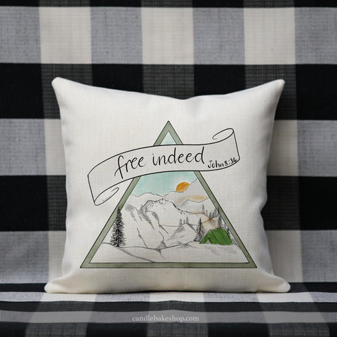 Free Indeed Pillow - John 8:36