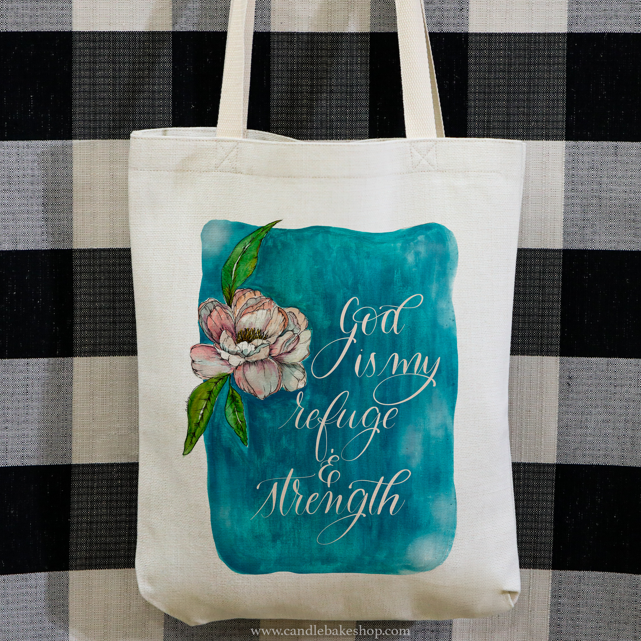 God Is My Refuge And Strength Tote Bag - Psalm 46:1
