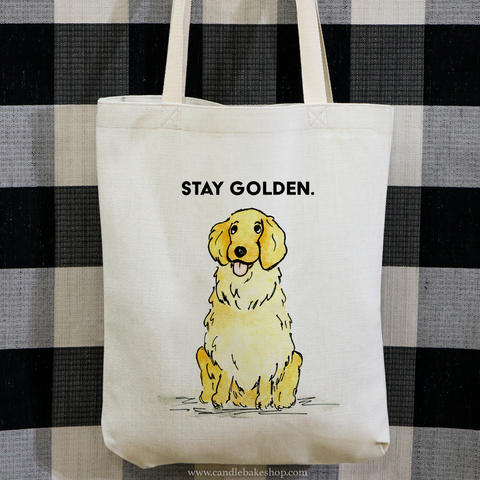 Inspirational Golden Retriever Tote Bag