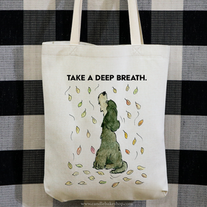 Inspirational Doodle Tote Bag - Take A Deep Breath