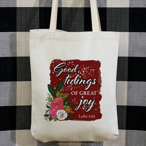 Good Tidings Of Great Joy Christmas Tote Bag - Luke 2:10