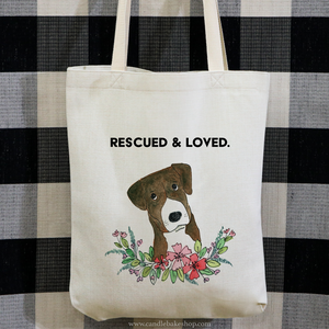 Rescued And Loved Tote Bag