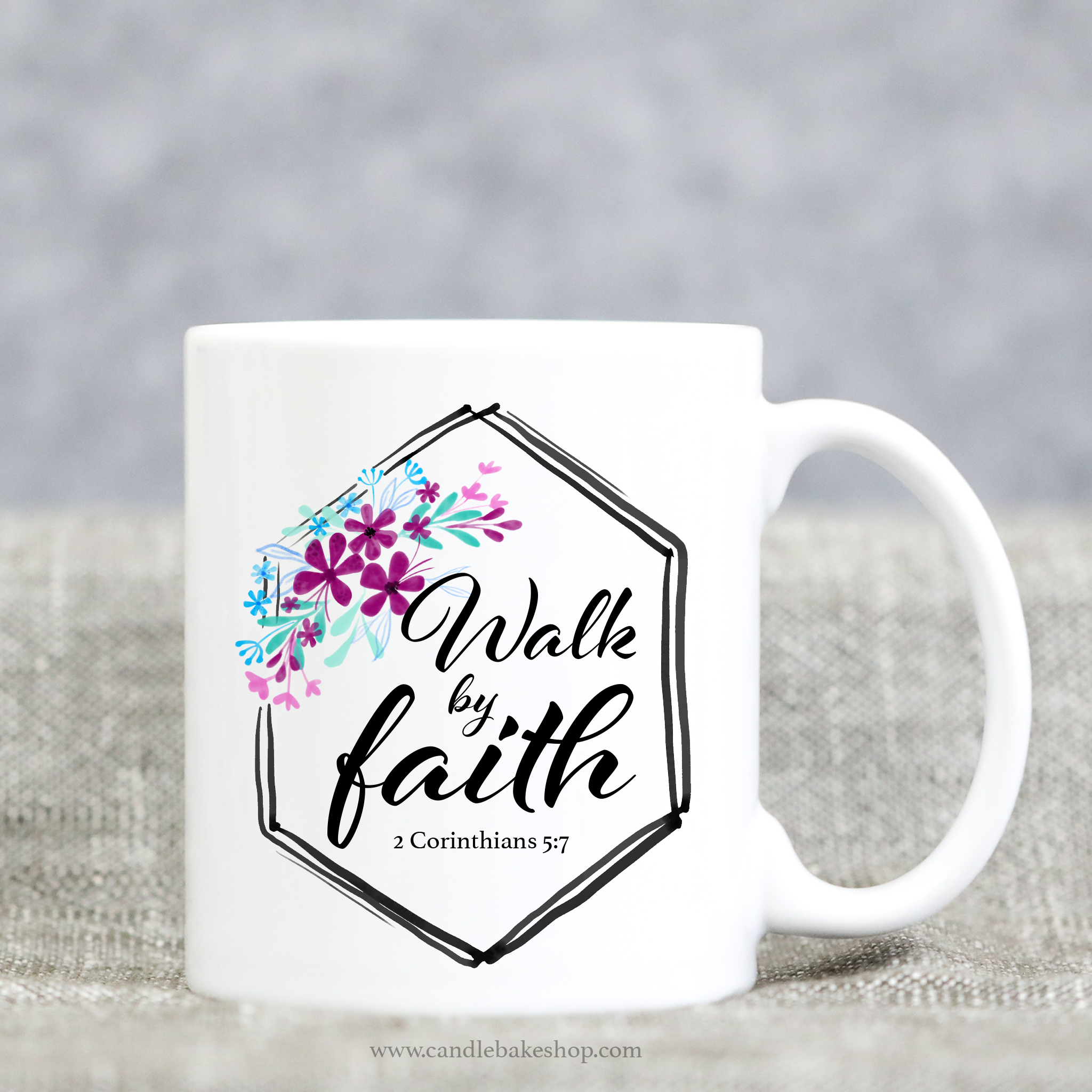 Walk By Faith - Scripture Mug - 2 Corinthians 5:7
